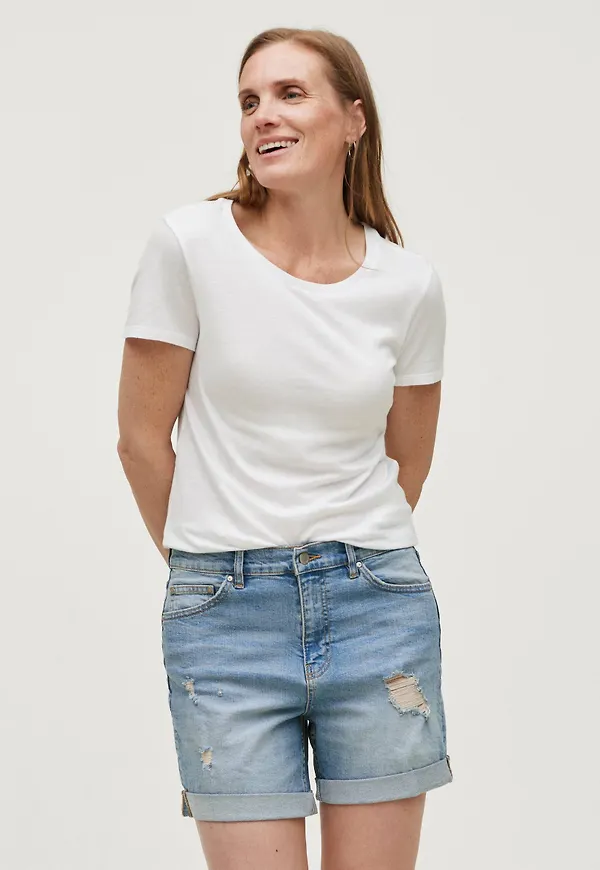 Ellos - Jeansshorts Olinda Boyfriend - Blå