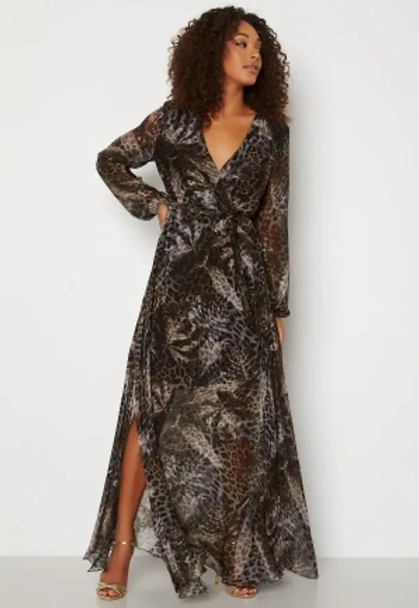 Guess Cornelia Dress P9DU Ghost Leaf Leop S