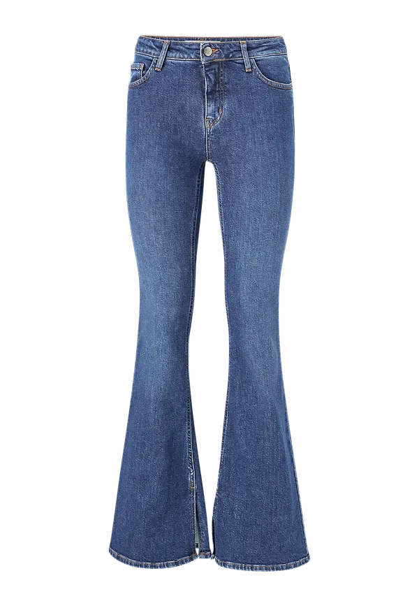 co'couture - Jeans Denzel Slit Boot Cut - Blå