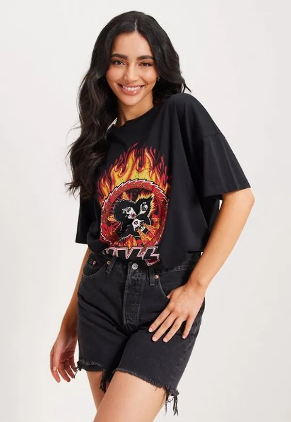 Levi's 501 Mid Thigh Short Lunar Blac Jeansshorts