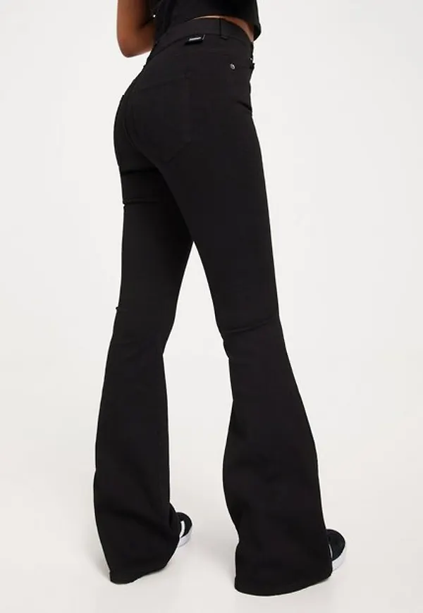Dr Denim Macy Bootcut & Flare Svart