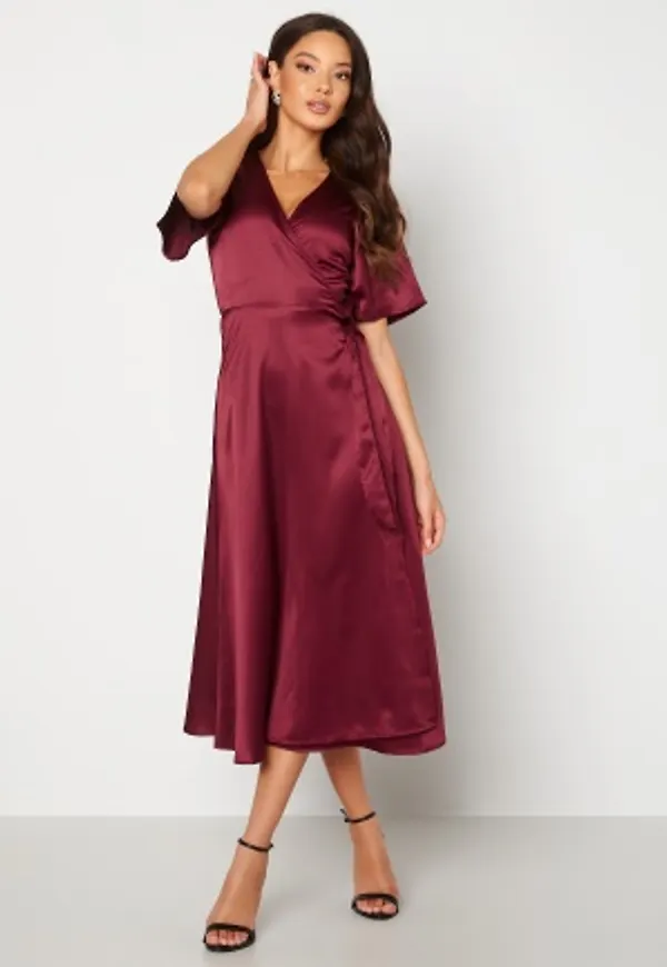 Bubbleroom Occasion Scala dress Wine-red 44