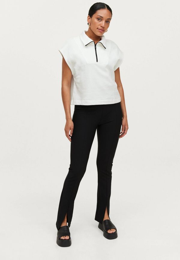Gina Tricot - Byxor Li Front Slit Trousers - Svart