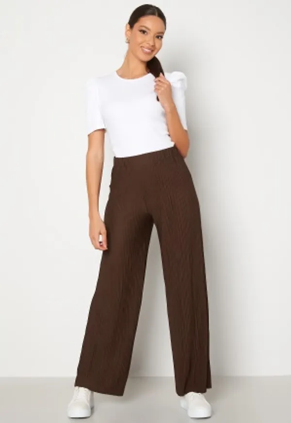 BUBBLEROOM Lola pleated trousers Brown XL