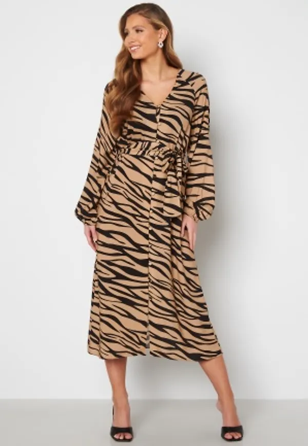 BUBBLEROOM Phoebe midi dress Zebra 36