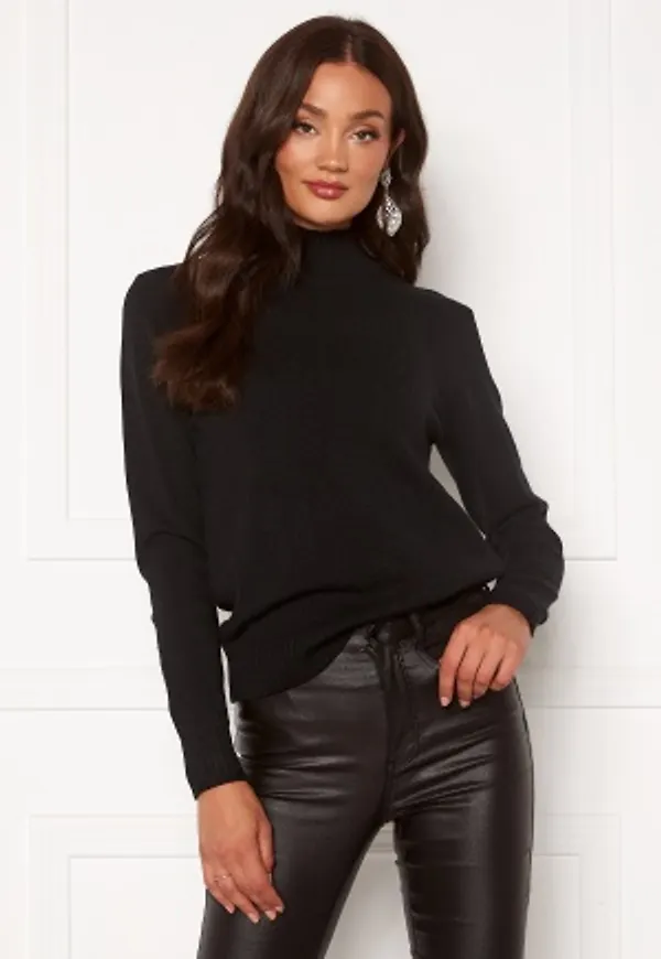 VILA Ril Turtleneck L/S Knit Top Black XS