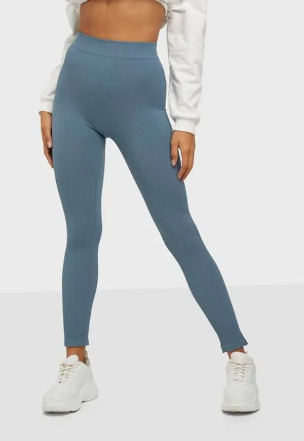 Only Onlgwen Rib Leggings Pnt Leggings China Blue