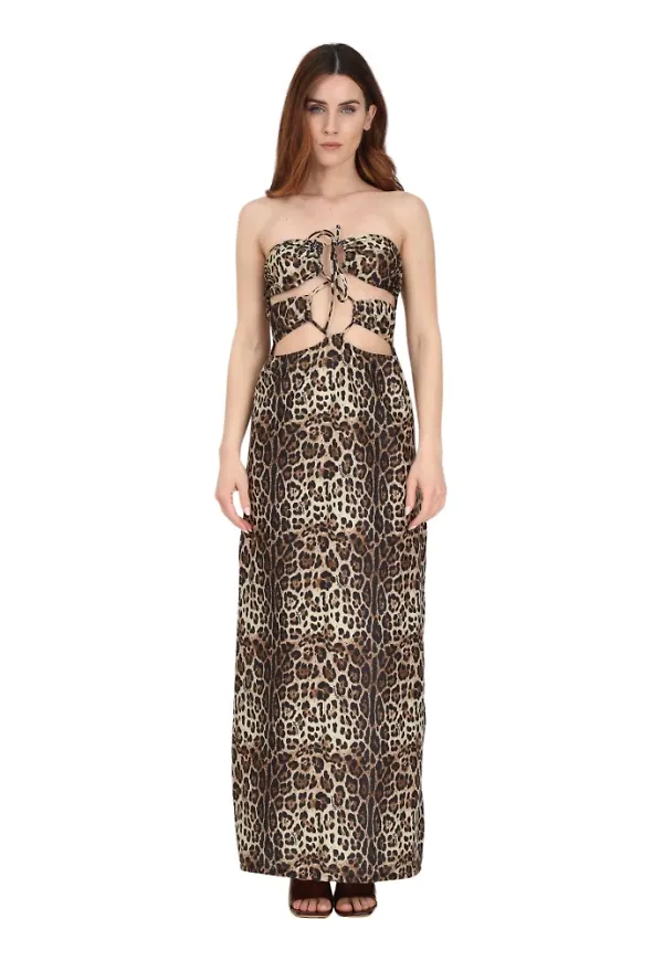 4Giveness Maxi Dresses Beige, Dam