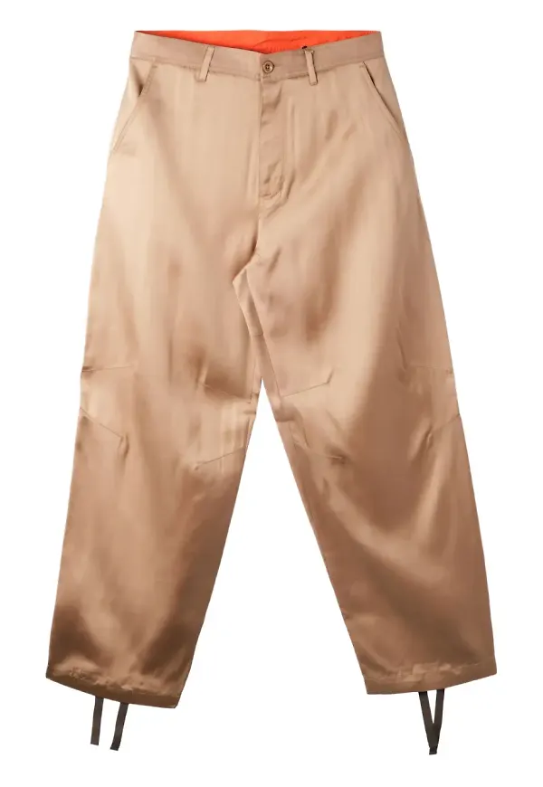 4SDESIGNS byxor med dragsko - Brun