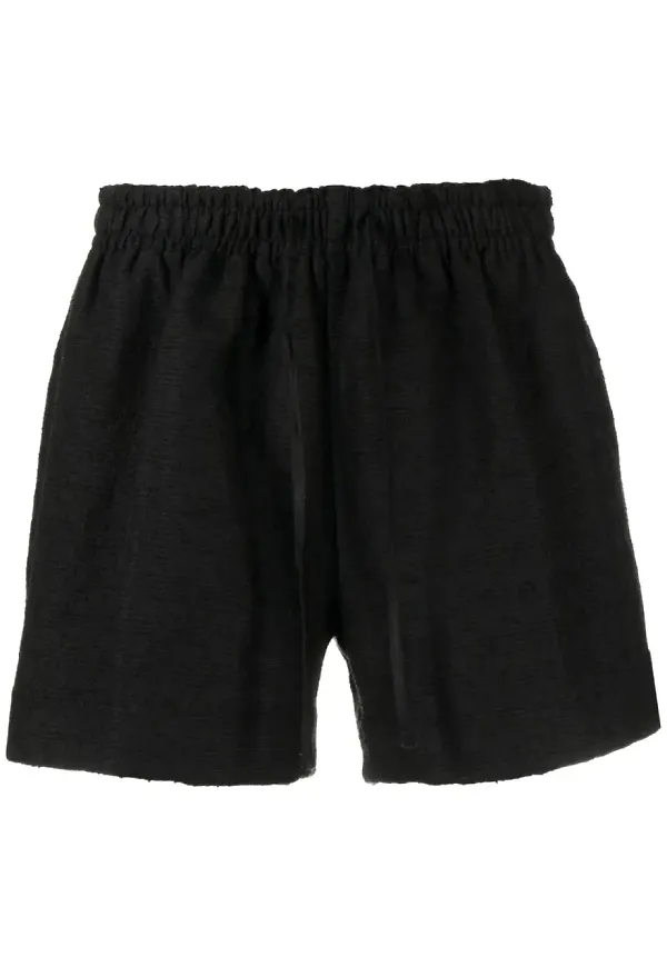 4SDESIGNS shorts med textur - Svart