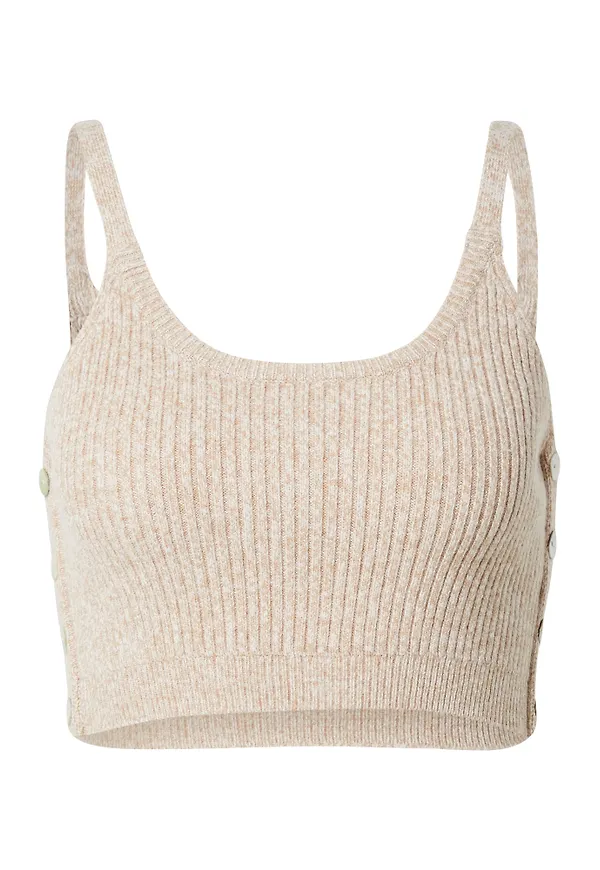 4th & Reckless Broderad topp 'TASHA' camel