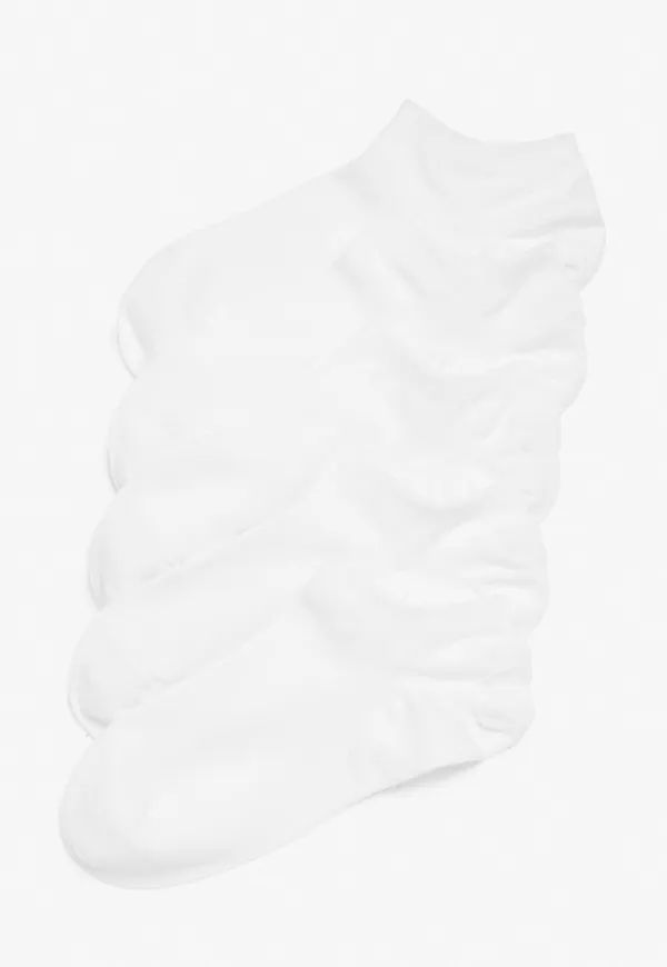 5-pack ankle socks - White