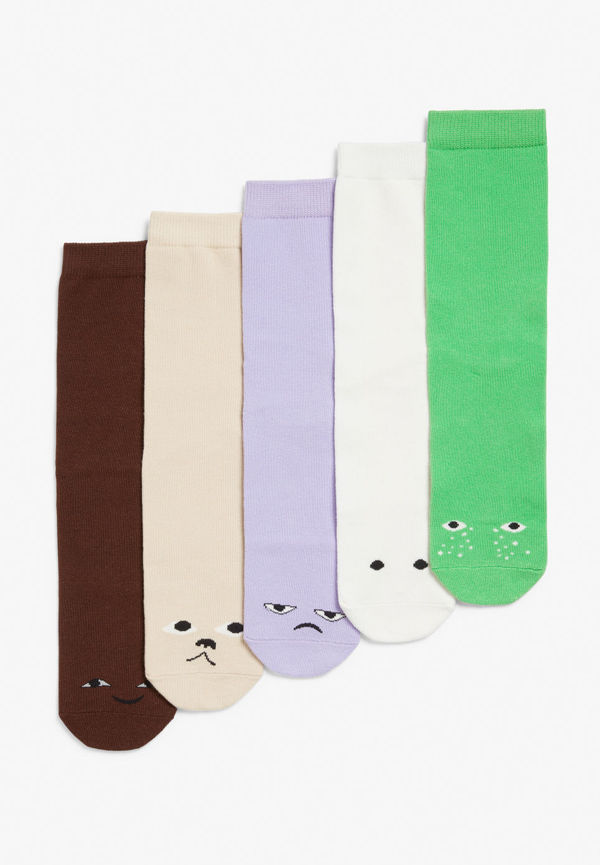 5-pack Monki socks - Green
