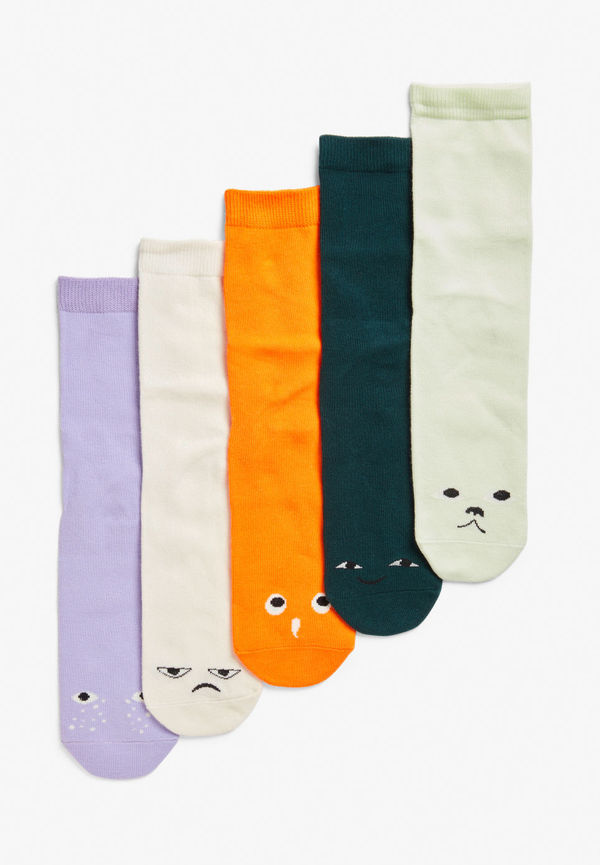 5-pack Monki socks - Orange