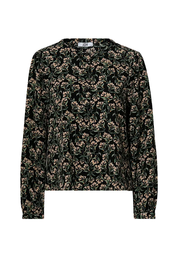 JDY - Blus jdyPiper Gina L/S Placket Shirt Wvn - Svart