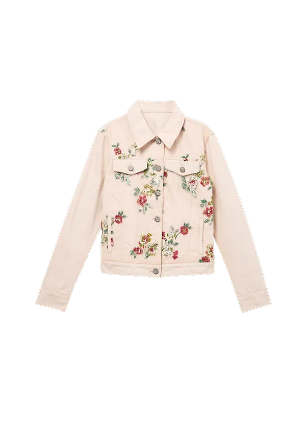 Desigual - Jeansjacka Chaq_Brilligrin - Multi