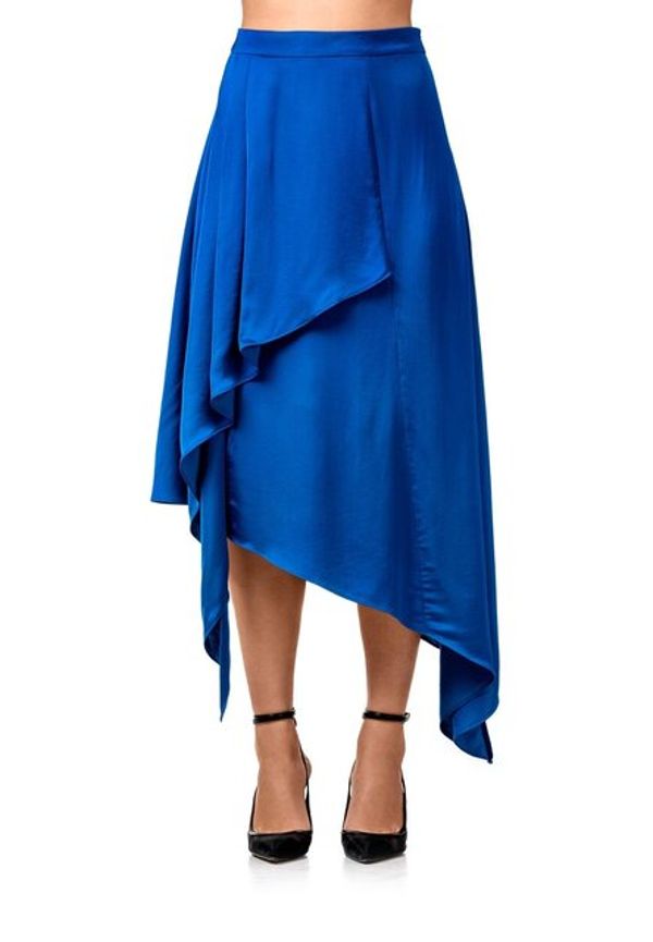 Serena Satin Draped Skirt