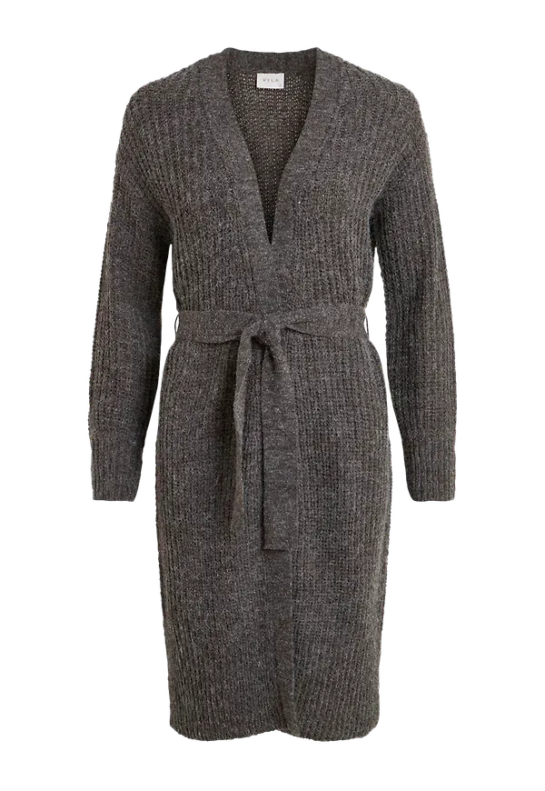 Vila - Cardigan viTikta L/S Long Knit Cardigan - Grå