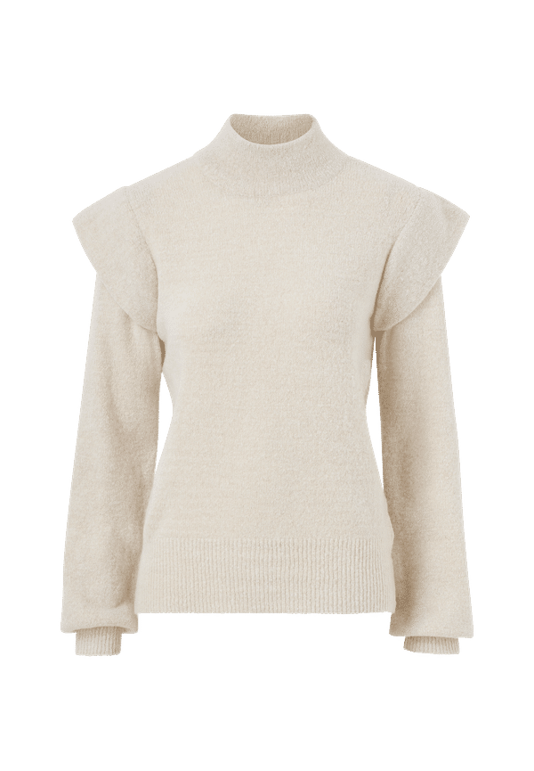 Object - TrÃ¶ja objManni LS Knit Pullover - Natur