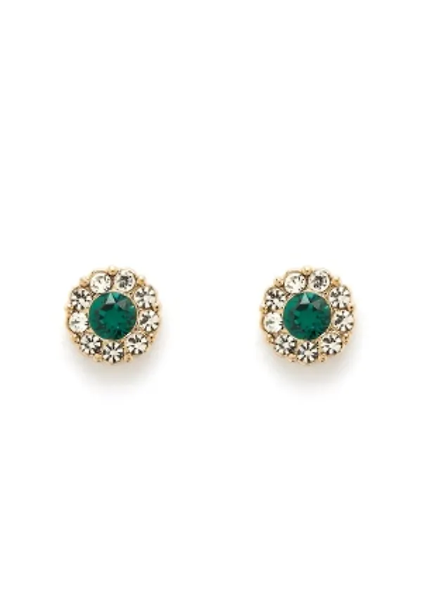 LILY AND ROSE Petit Miss Sofia Earrings Emerald One size