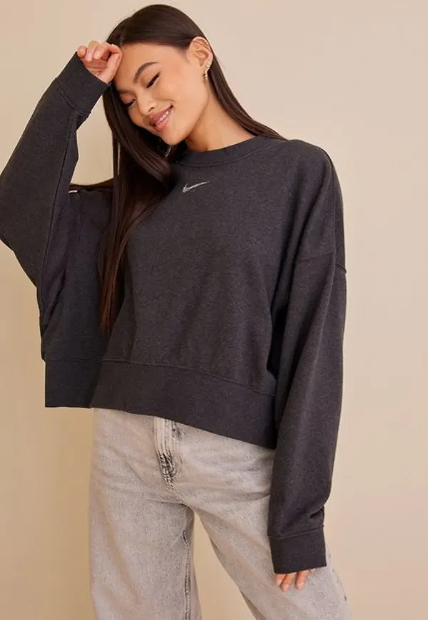 Nike W Nsw Ess Flc Crew Clctn Re Sweatshirts Heather