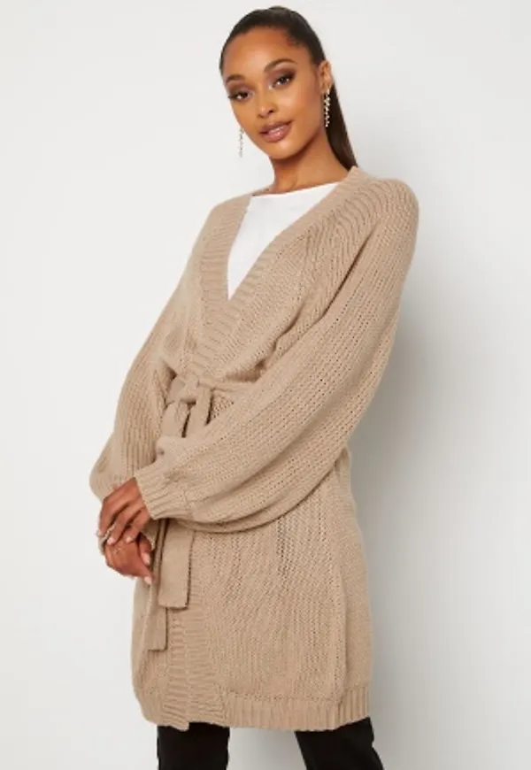 BUBBLEROOM Bonnie knitted cardigan Beige XL
