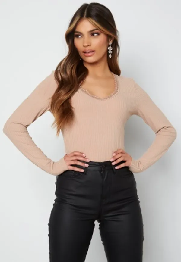 BUBBLEROOM Meg lace top Mole XS