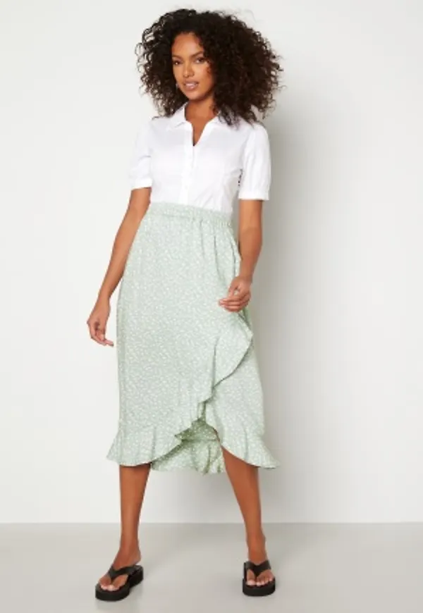 Happy Holly Emma skirt Dusty green / Patterned 36/38
