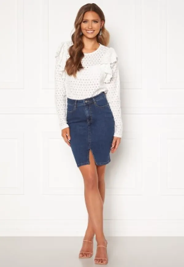 BUBBLEROOM Bianca denim skirt Medium denim 40