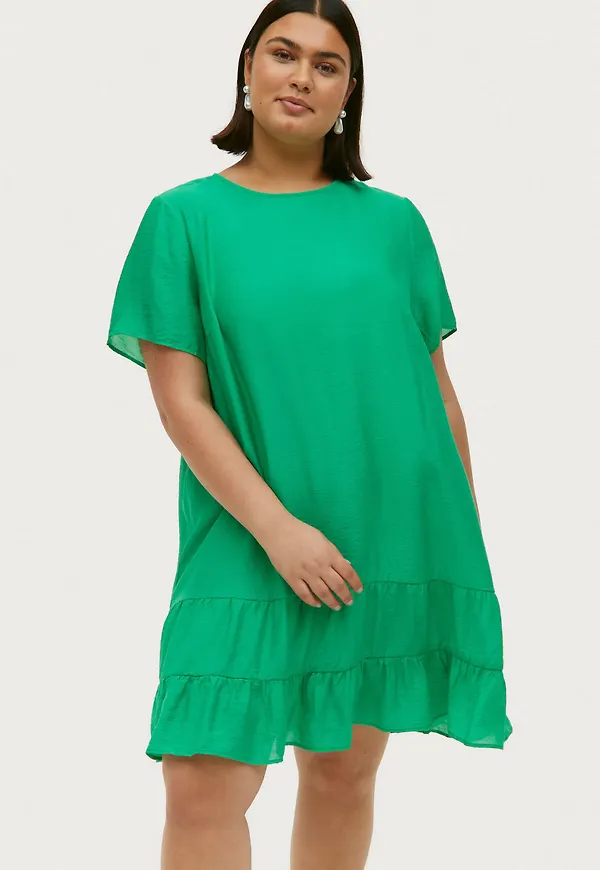 Vero Moda Curve - Klänning vmAshley SS Above Knee Dress - Grön