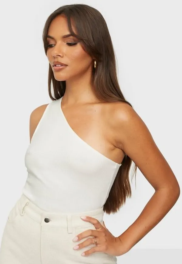Pieces Pctegan One Shoulder Top Bc Linnen