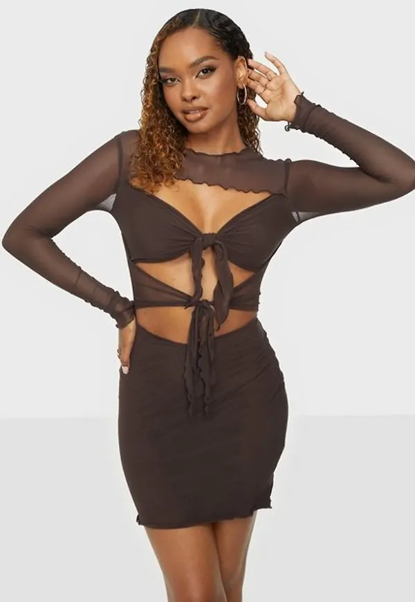 NLY One Mesh Up Dress Fodralklänningar