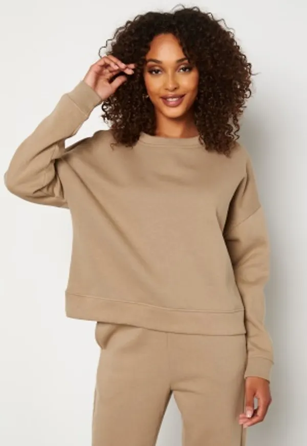 Pieces Chilli LS Sweat Silver Mink M