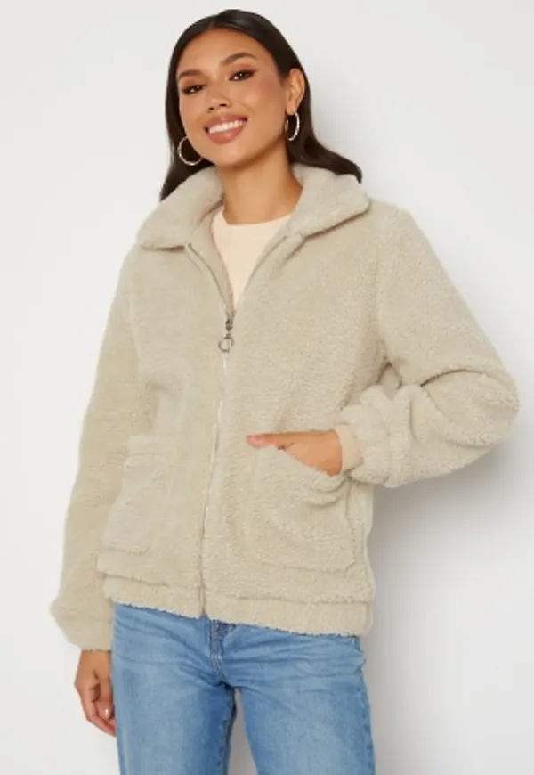 BUBBLEROOM Tove teddy jacket Offwhite 36