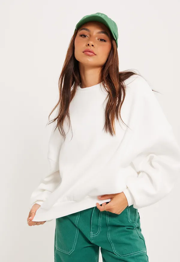 NLY Trend - Sweatshirts - Vit(086465-0001) - Perfect Chunky Sweater - Tröjor - sweatshirts