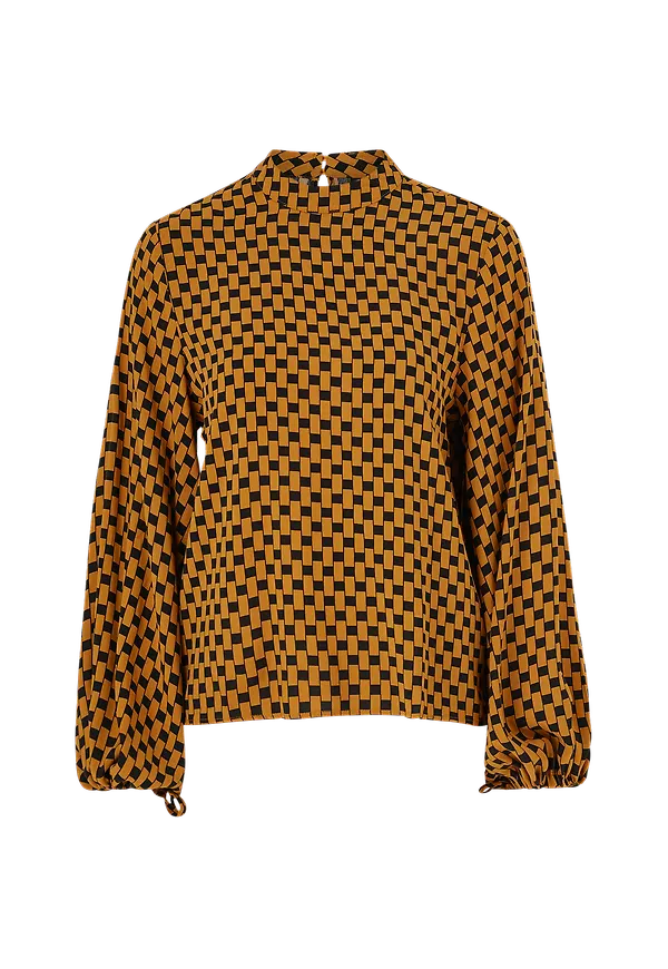 Object - Blus objDinah L/S Top - Brun