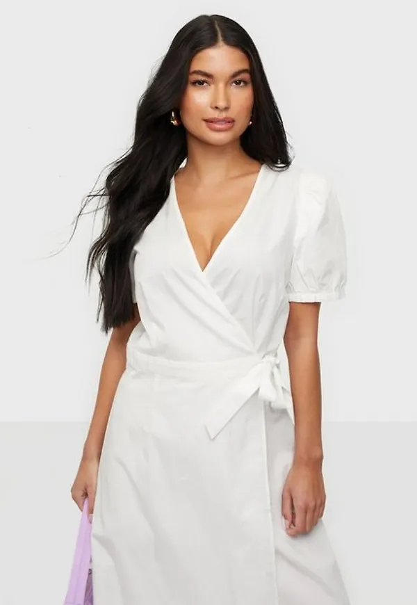 Vila Visille S/S Wrap Midi Dress Loose fit dresses