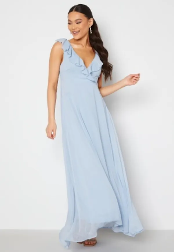 VILA Rilla V-Neck Ankle Dress Kentucky Blue 38