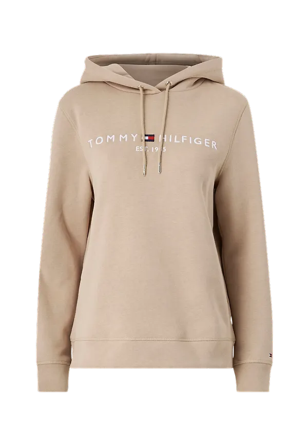 Tommy Hilfiger - Huvtröja Regular Hilfiger Hoodie - Beige