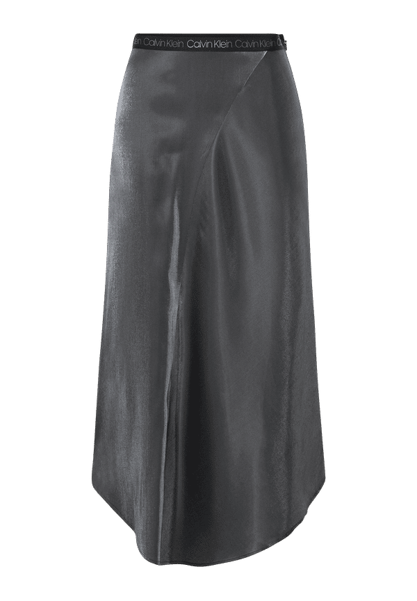 Calvin Klein - Maxikjol Shine Ankle Skirt - Grå