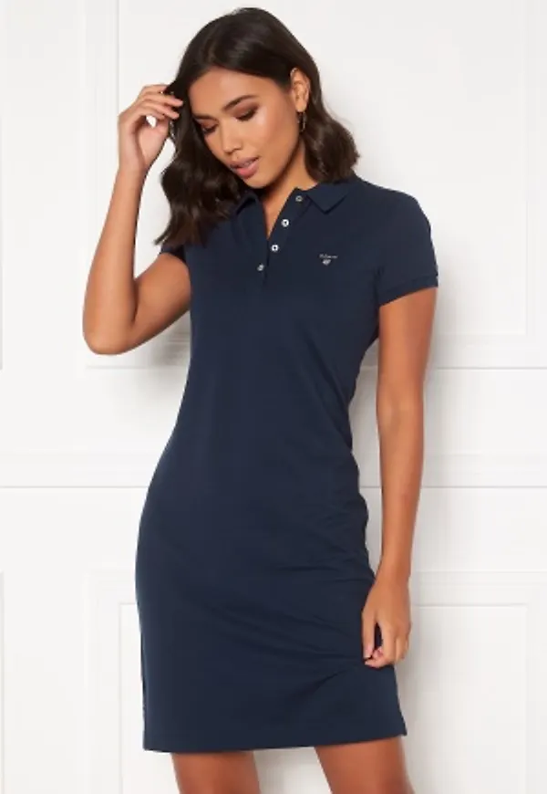 GANT The Original Pique SS Dress 433 Evening Blue XS