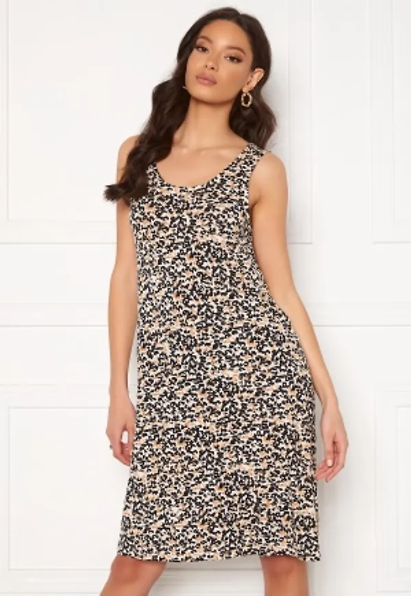 ICHI Lisa Dress Tan XL