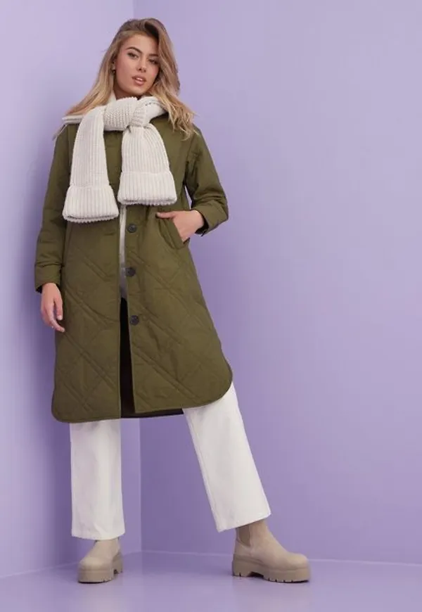 Vero Moda Vmamberemerson Extra Long Coat Ga B Kappor Dark Olive