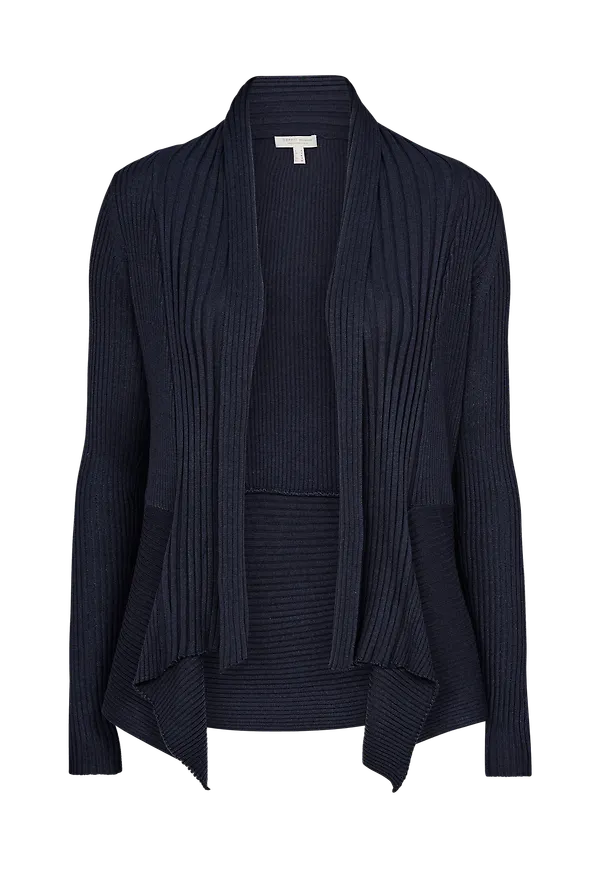 Esprit - Cardigan Noos Rib - Blå