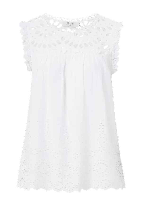 Cream - Blus crLinnea Blouse - Vit