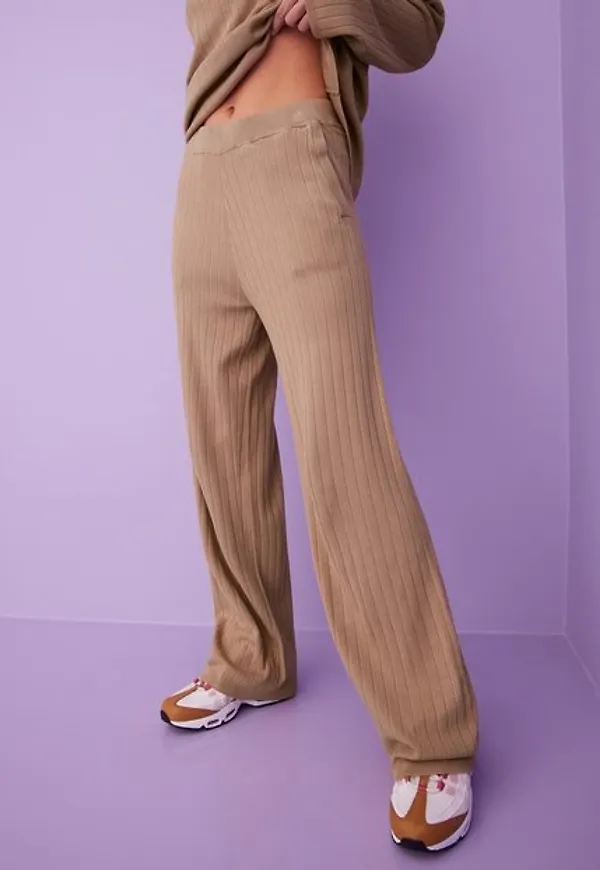 Selected Femme Slfnancia Mw Knit Pant B Mjukisbyxor