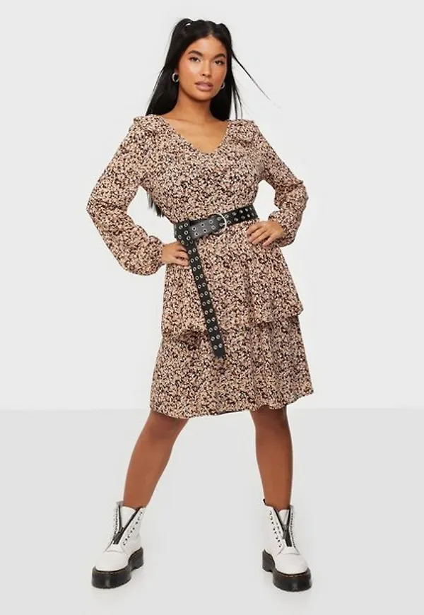 MOSS COPENHAGEN Merila Rikkelie LS Dress AOP Klänning