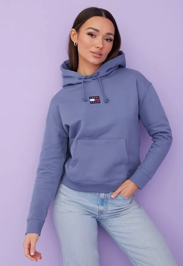 Tommy Jeans TJW Tommy Center Badge Hoodie Hoodies Purple