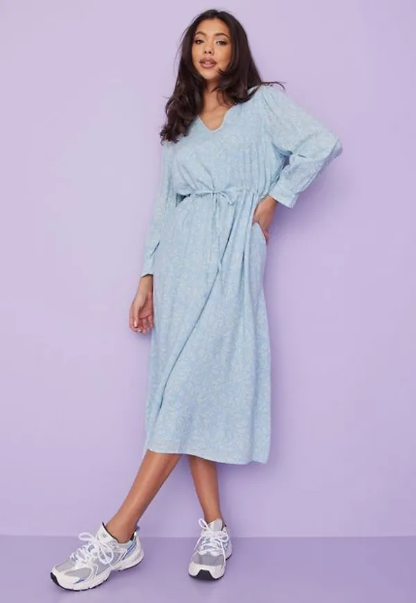 Selected Femme Slfbrenda-Damina 7/8 Midi Dress M Långärmade klänningar