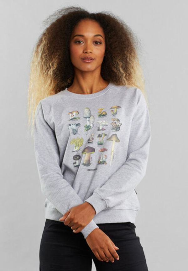 Sweatshirt Ystad Raglan Vintage Mushroom Grey Melange